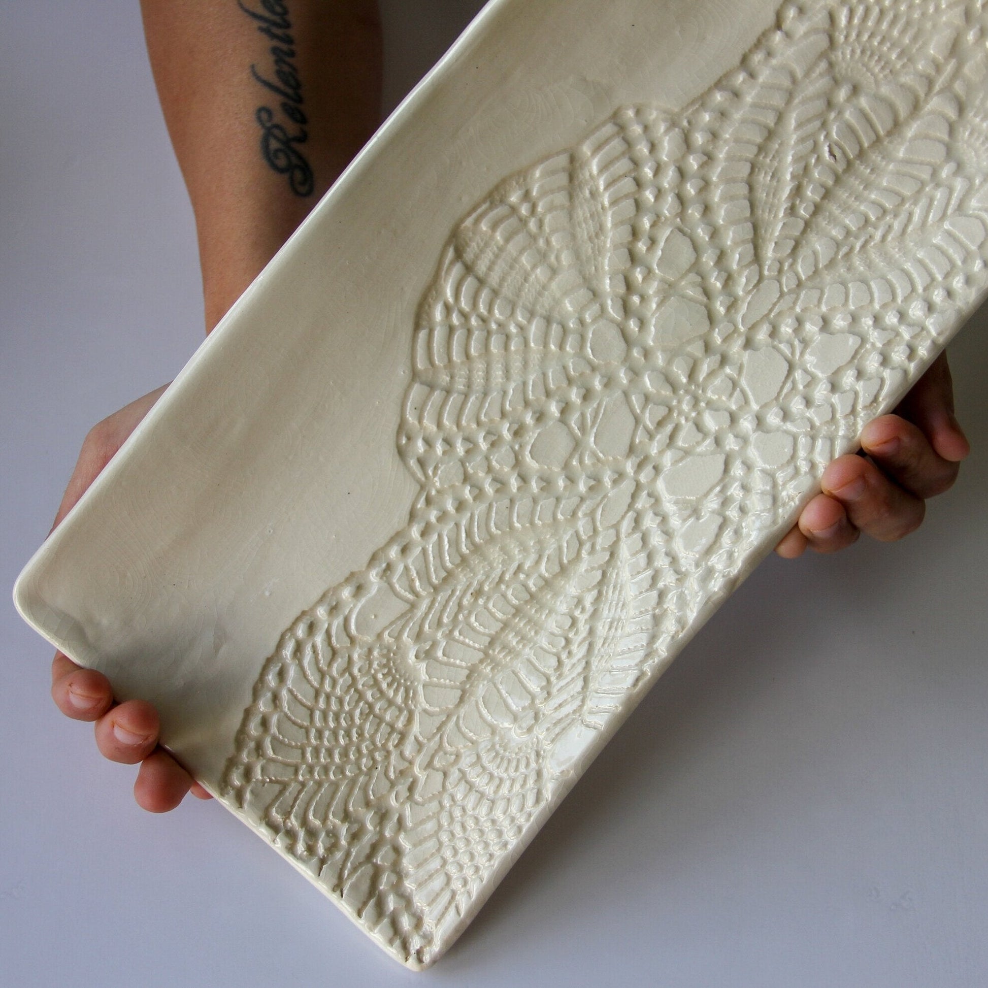 Large Rectangular Platter-Ceramic-tbgypsysoul