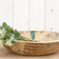Large Round Bleached Wood Bowl-tbgypsysoul