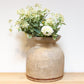 Large Sun-Bleached Wood Kitchen Pot-Antique Carved Wood Pot-tbgypsysoul