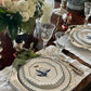 LILY OF THE VALLEY and Butterfly Blue and White SALAD PLATE-Dinnerware-tbgypsysoul
