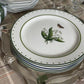 LILY OF THE VALLEY GREEN AND WHITE DINNER PLATE-Dinnerware-tbgypsysoul