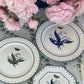 LILY OF THE VALLEY GREEN AND WHITE DINNER PLATE-Dinnerware-tbgypsysoul