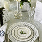 LILY OF THE VALLEY GREEN AND WHITE SALAD PLATE-Shop-tbgypsysoul