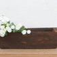 Long Rustic Wood Rectangular Bowl-Trough-tbgypsysoul