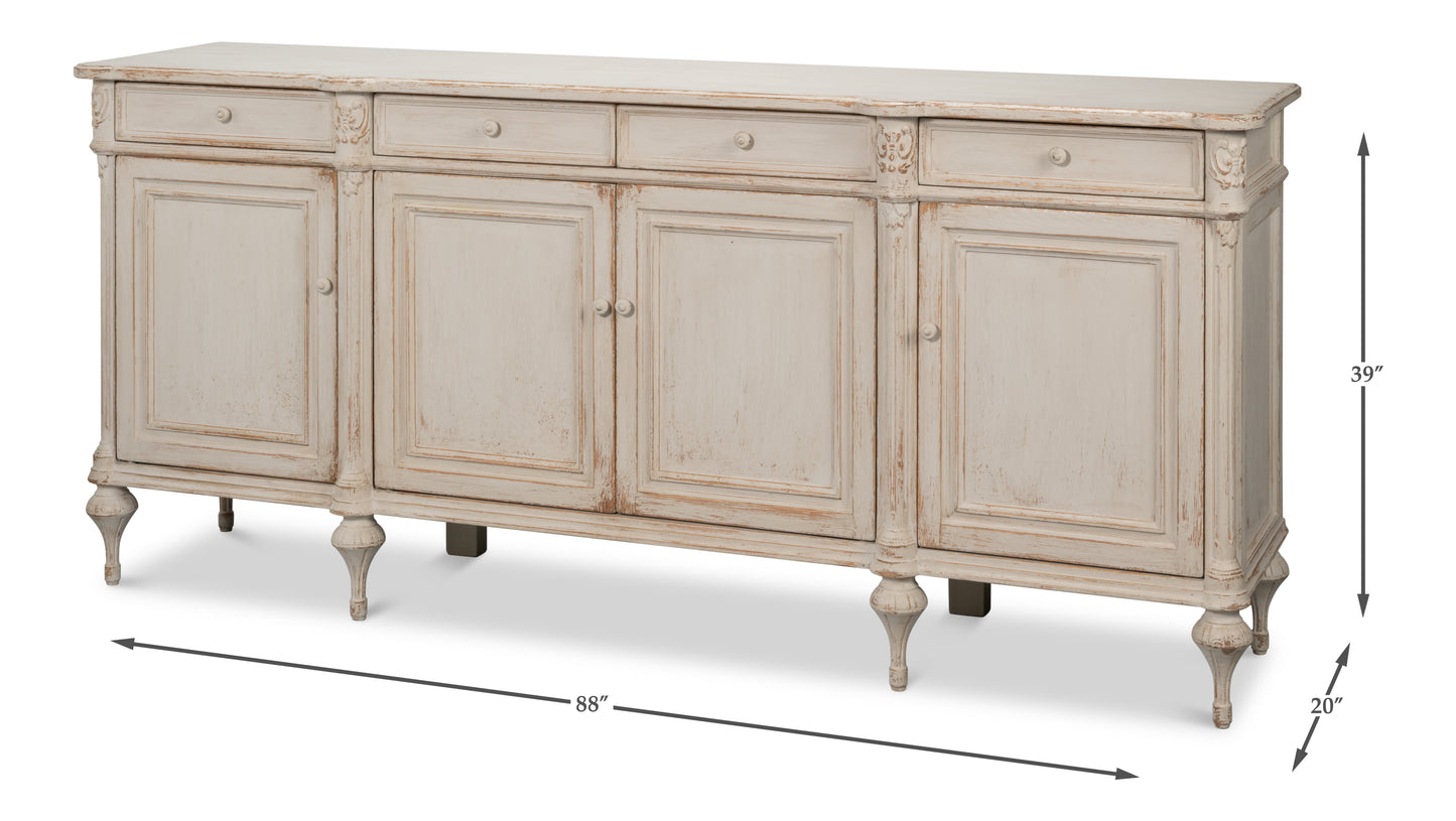 Maison Blanche French Country Sideboard - White Glove Included-Buffet Sideboard-tbgypsysoul