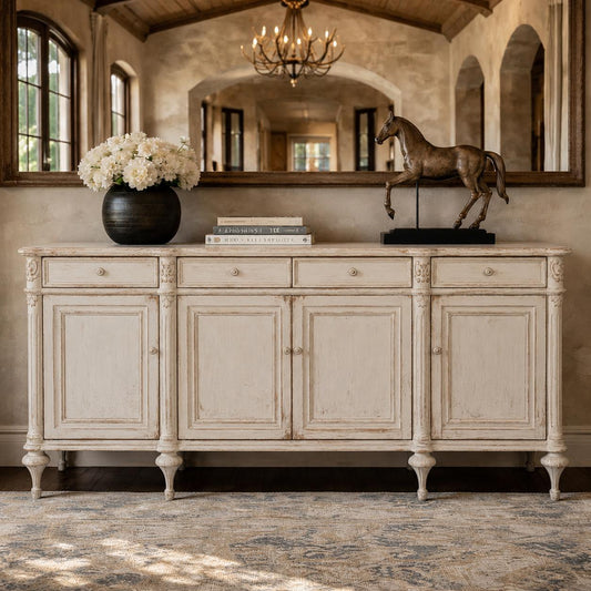 Maison Blanche French Country Sideboard - White Glove Included-Buffet Sideboard-tbgypsysoul