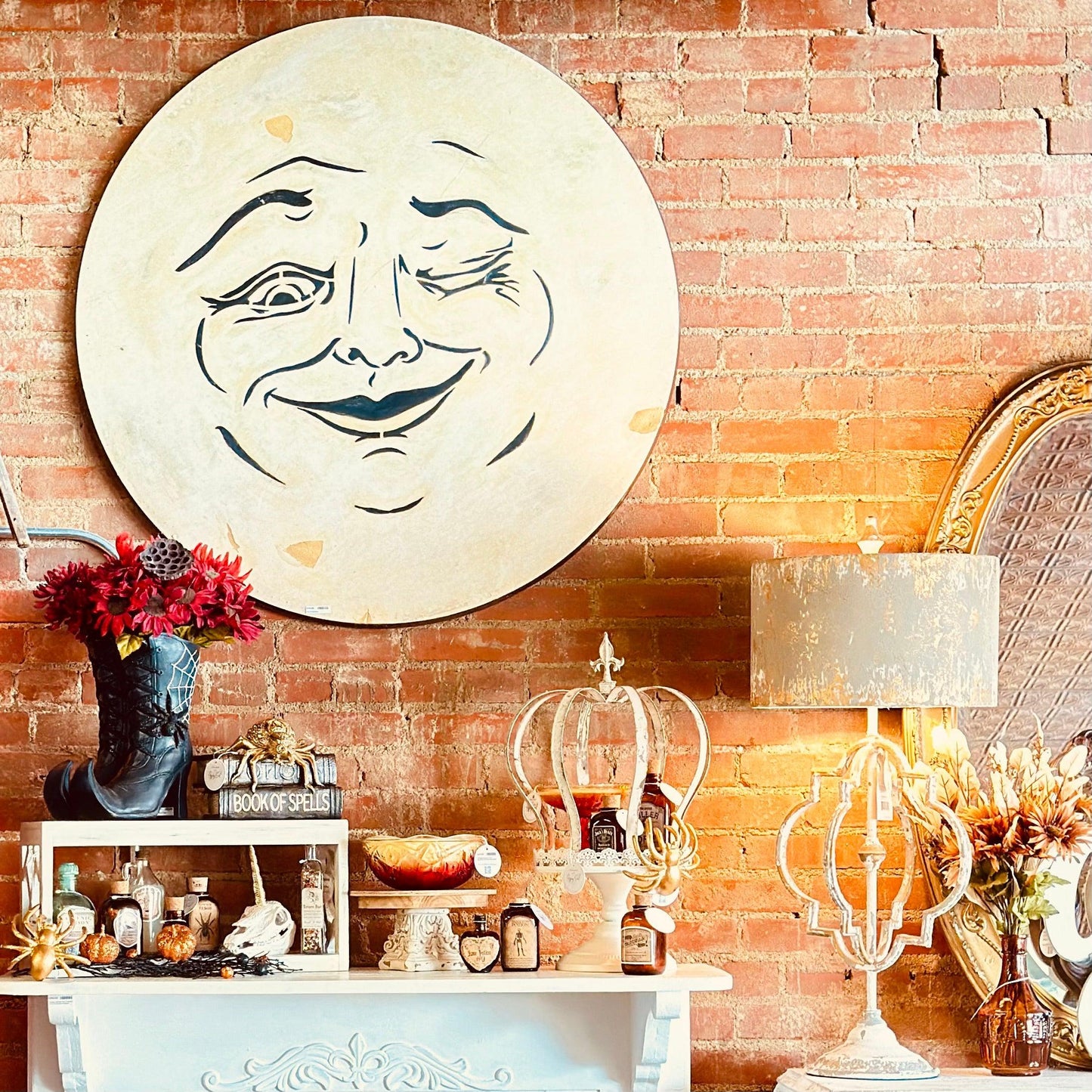 Man in the Moon - 24”-Wall Art-tbgypsysoul