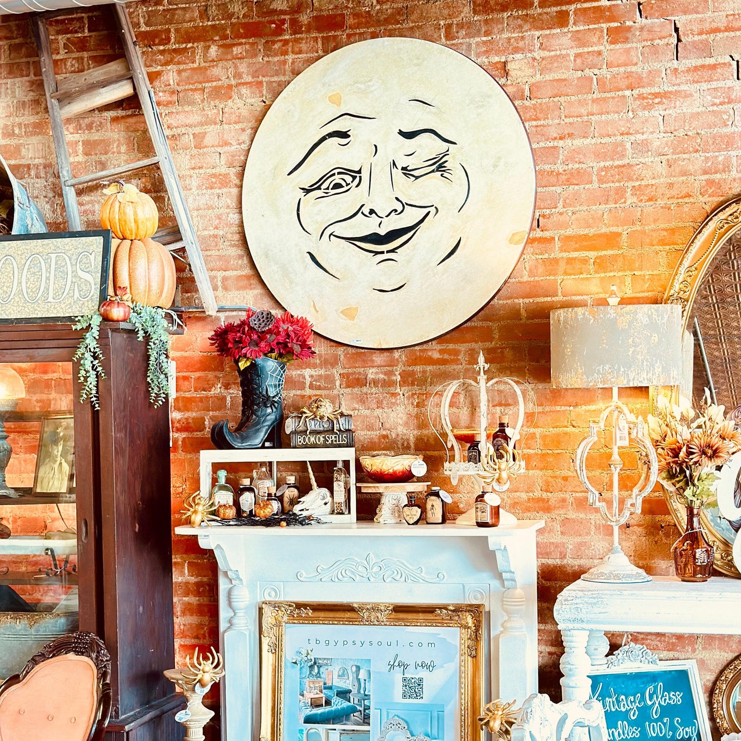 Man in the Moon - 24”-Wall Art-tbgypsysoul