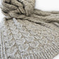 Muru Collection - Pima Cotton & Undyed Baby Alpaca Graphite Cable Throw-Blanket-tbgypsysoul