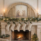 Nativity in Antique Wooden Arched Window Frame-Wall Art-tbgypsysoul