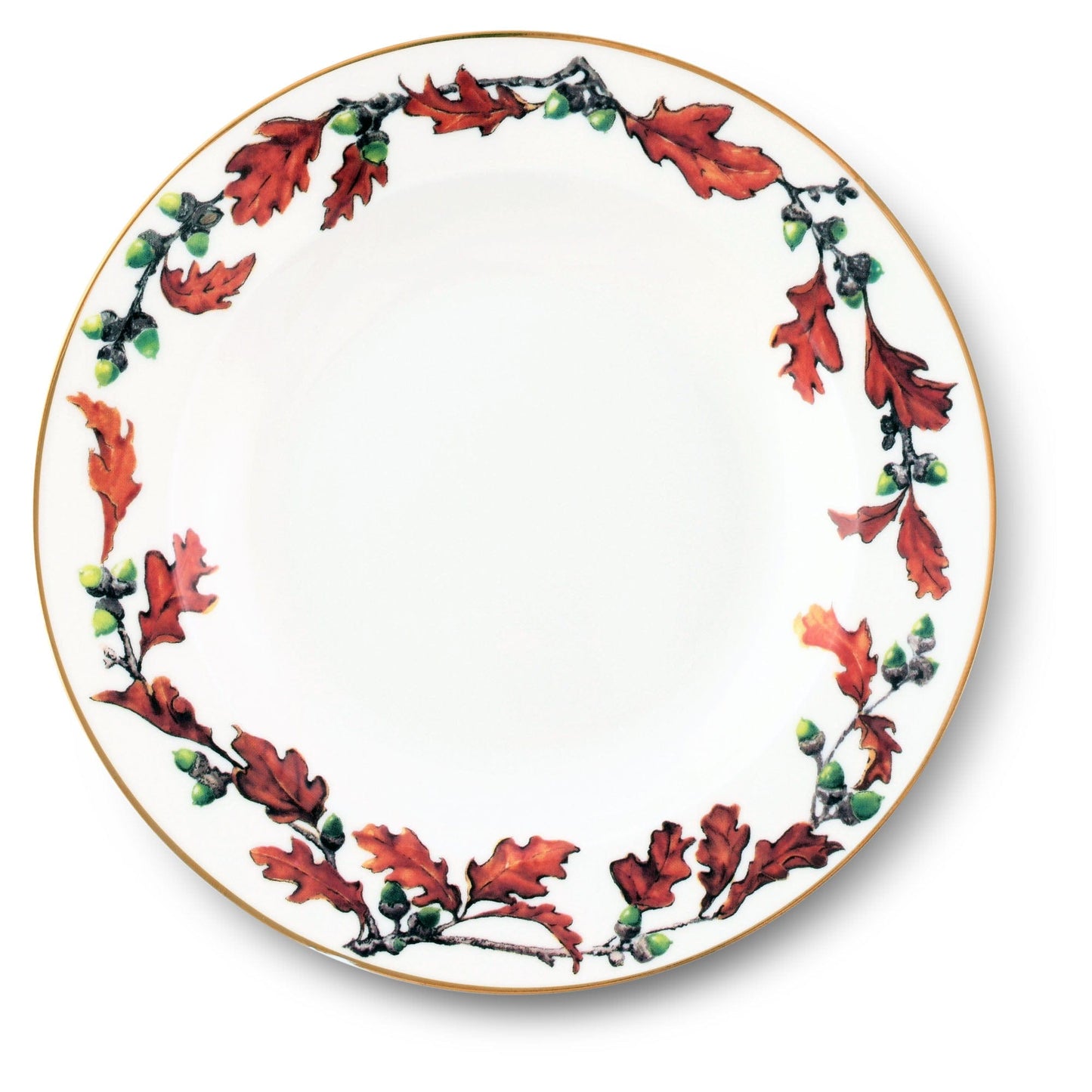 Norwood Acorn Bone China Round Dinner Plate-Harvest-tbgypsysoul