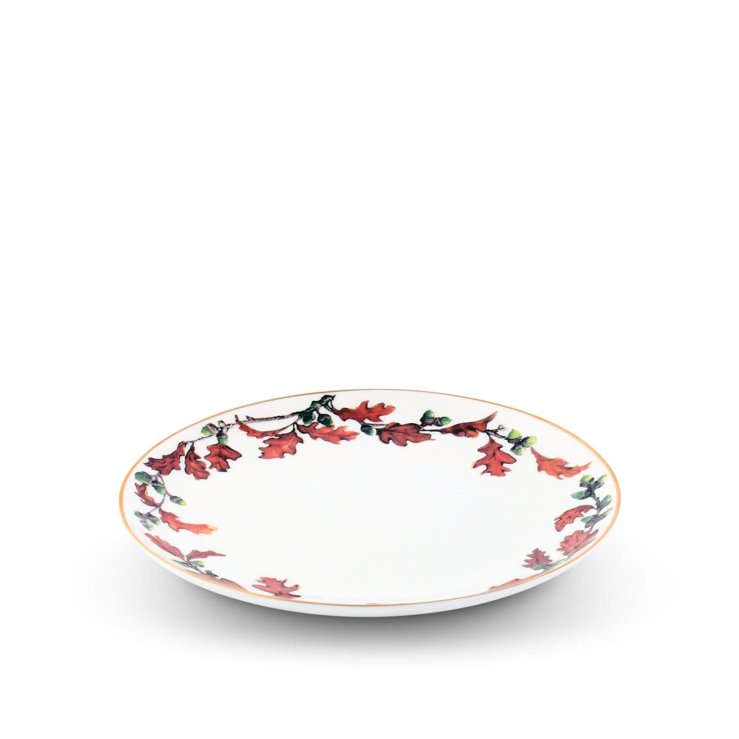 Norwood Acorn Bone China Round Salad Plate-Harvest-tbgypsysoul