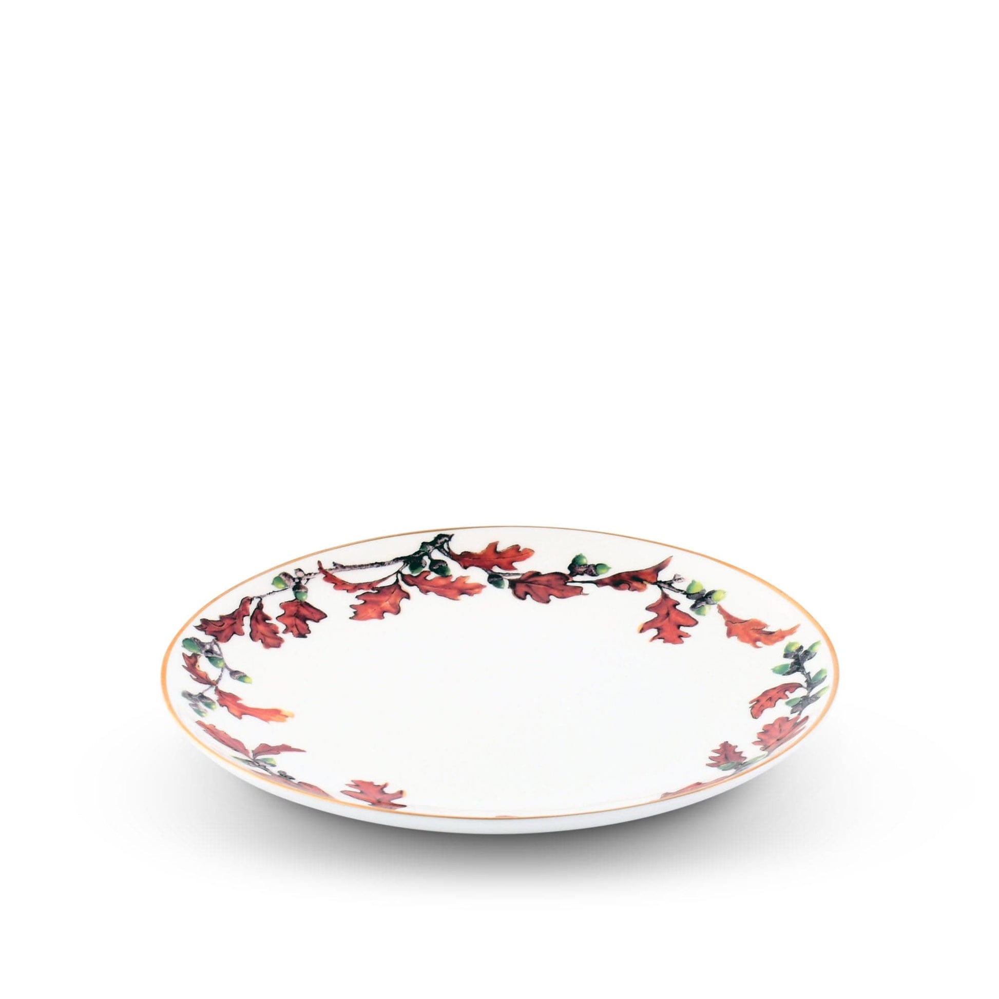 Norwood Acorn Bone China Round Salad Plate-Harvest-tbgypsysoul
