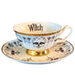 Nouveau Witch Insult Teacup and Saucer by Miss Havisham-tea cup-tbgypsysoul