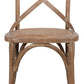 Oak Cross Back, Woven Cane Seat Dining Chair, Set of 2 - White Glove Included