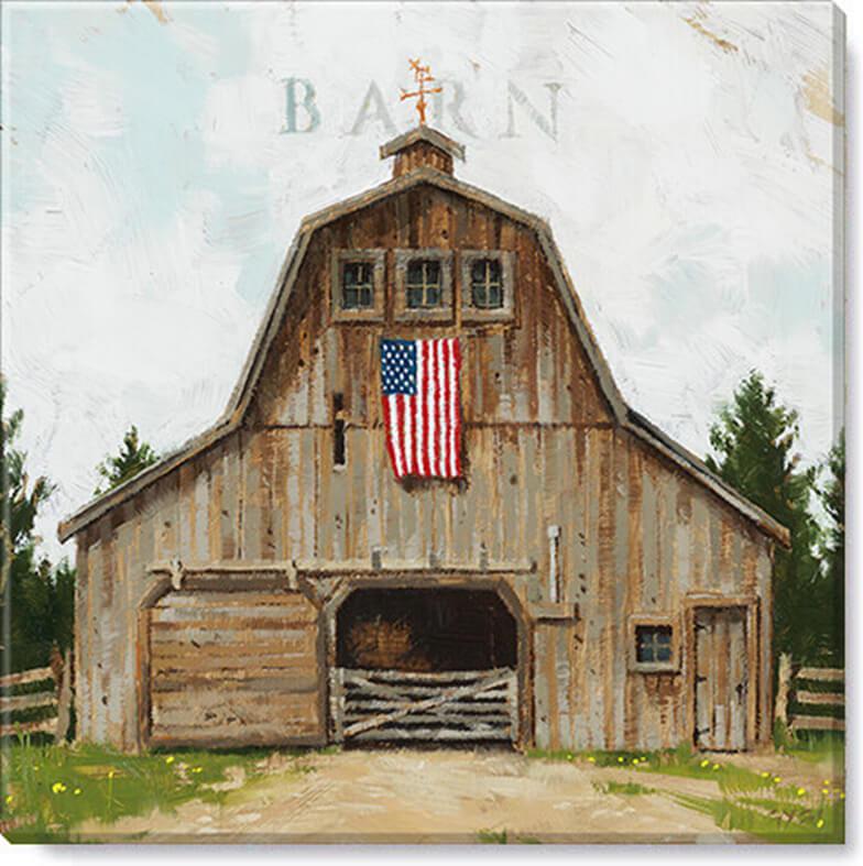 Old American Wood Barn Canvas Print-All Products-tbgypsysoul