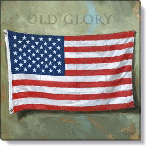 Old Glory Canvas Print-All Products-tbgypsysoul