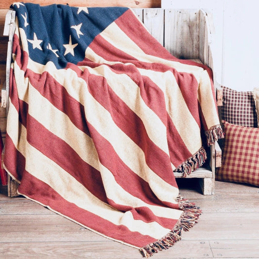 Old Glory Woven Throw-Throw-tbgypsysoul