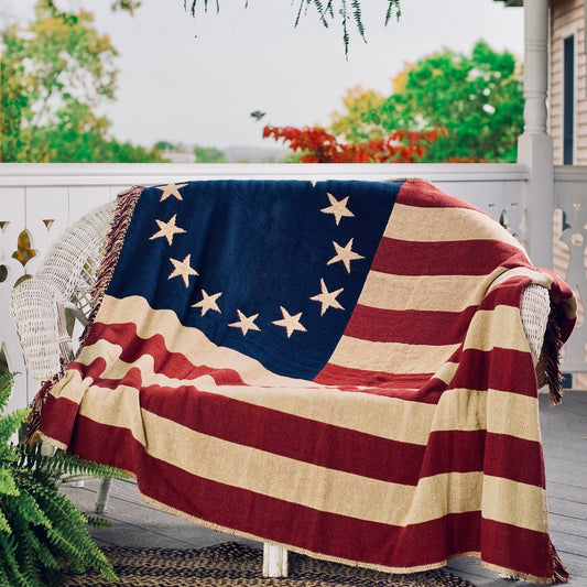 Old Glory Woven Throw-Throw-tbgypsysoul