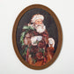 Oval Framed Santa Portrait-Wall Art-tbgypsysoul