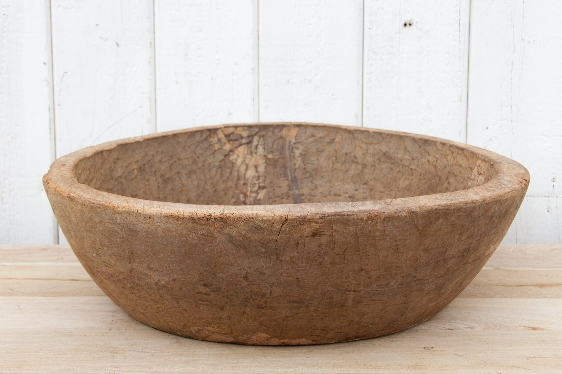 Oversized Oxidized Wood Antique Bowl-tbgypsysoul