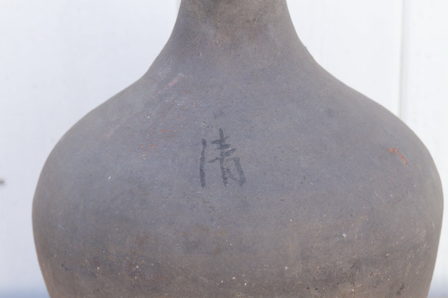Oxidized Gray Terracotta Amphora Vase-tbgypsysoul