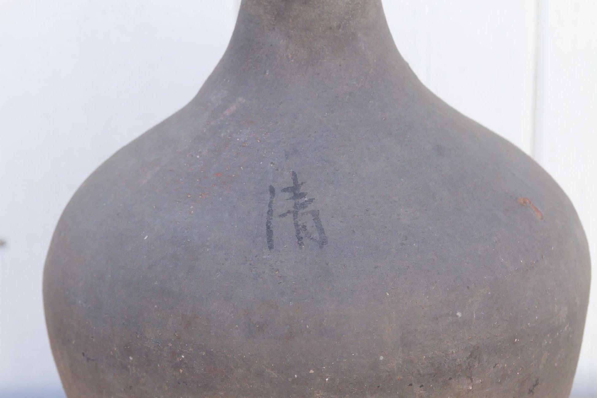 Oxidized Gray Terracotta Amphora Vase-tbgypsysoul