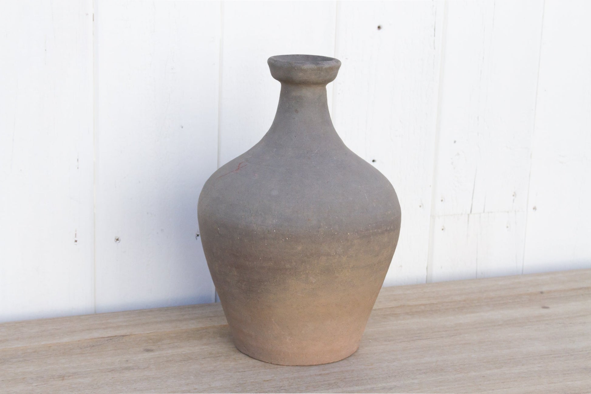 Oxidized Gray Terracotta Amphora Vase-tbgypsysoul