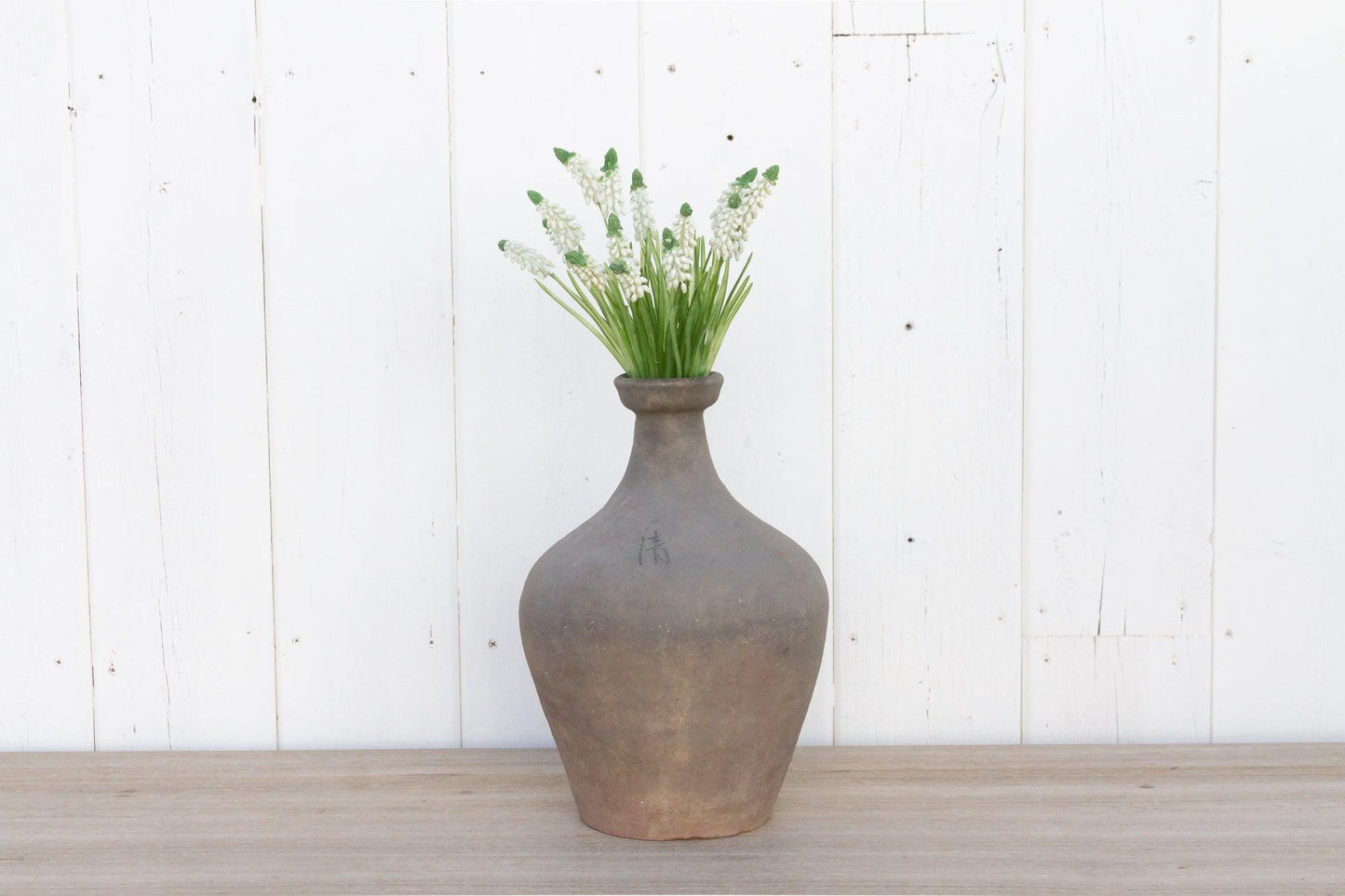Oxidized Gray Terracotta Amphora Vase-tbgypsysoul