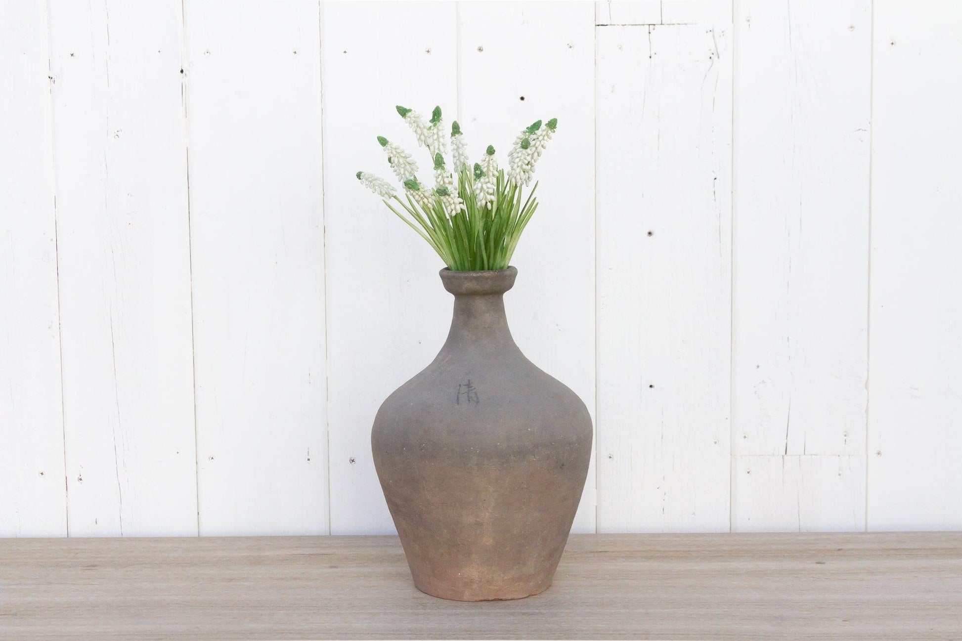 Oxidized Gray Terracotta Amphora Vase-tbgypsysoul