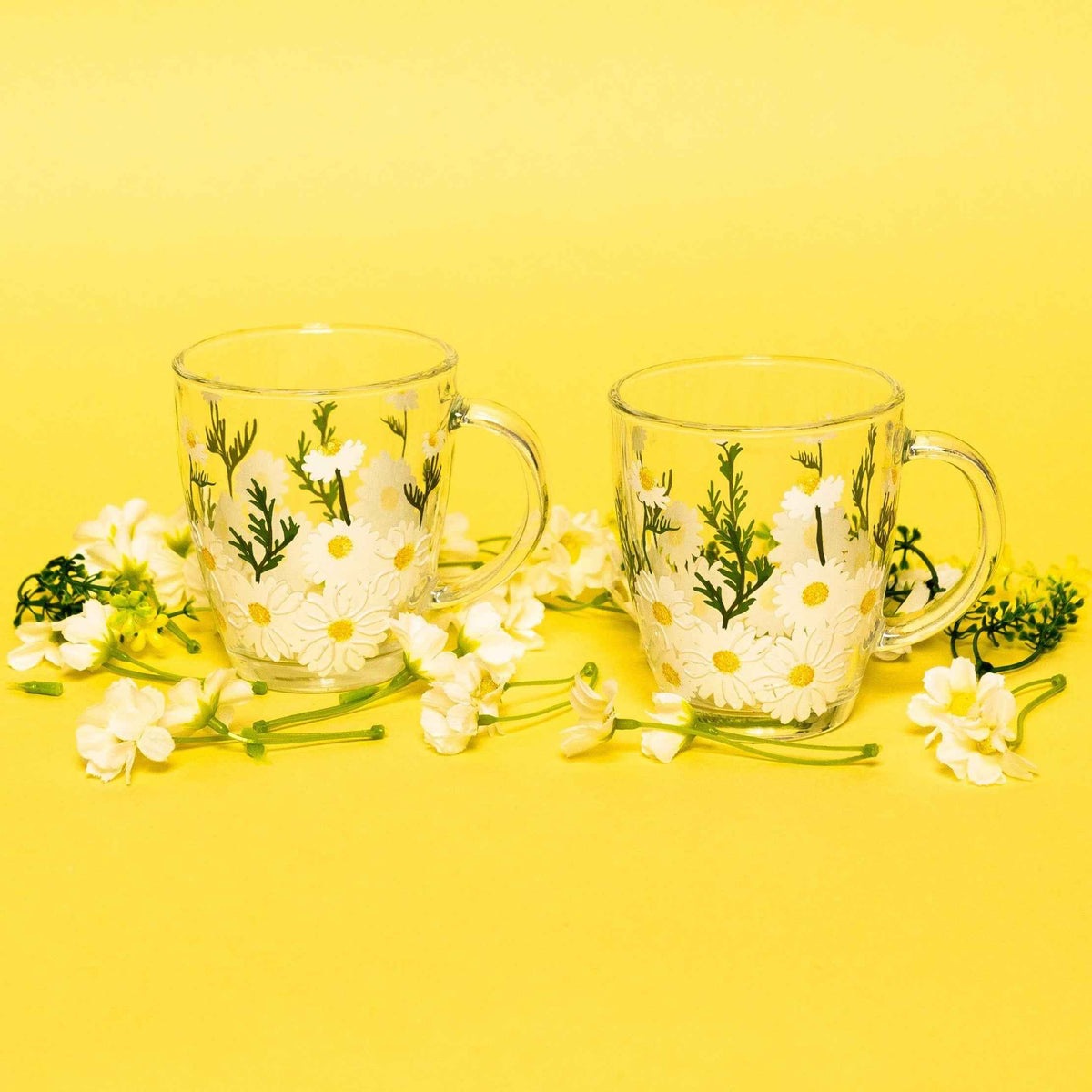 Painted Daisy Mugs-Mugs > Painted-tbgypsysoul