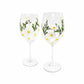 Painted Daisy Wine Glasses-Wine Glasses > Stemmed > Painted-tbgypsysoul