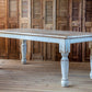 Painted Harvest Table-Dining Table-tbgypsysoul
