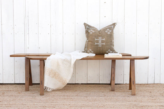 Pair of French Farmhouse Oak Benches-tbgypsysoul