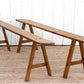 Pair of French Farmhouse Oak Benches-tbgypsysoul