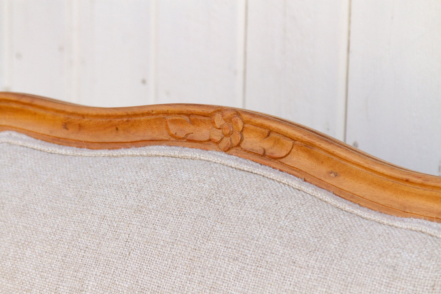 Pair of French Linen Upholstered Arm Chairs-tbgypsysoul