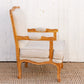 Pair of French Linen Upholstered Arm Chairs-tbgypsysoul