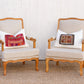 Pair of French Linen Upholstered Arm Chairs-tbgypsysoul