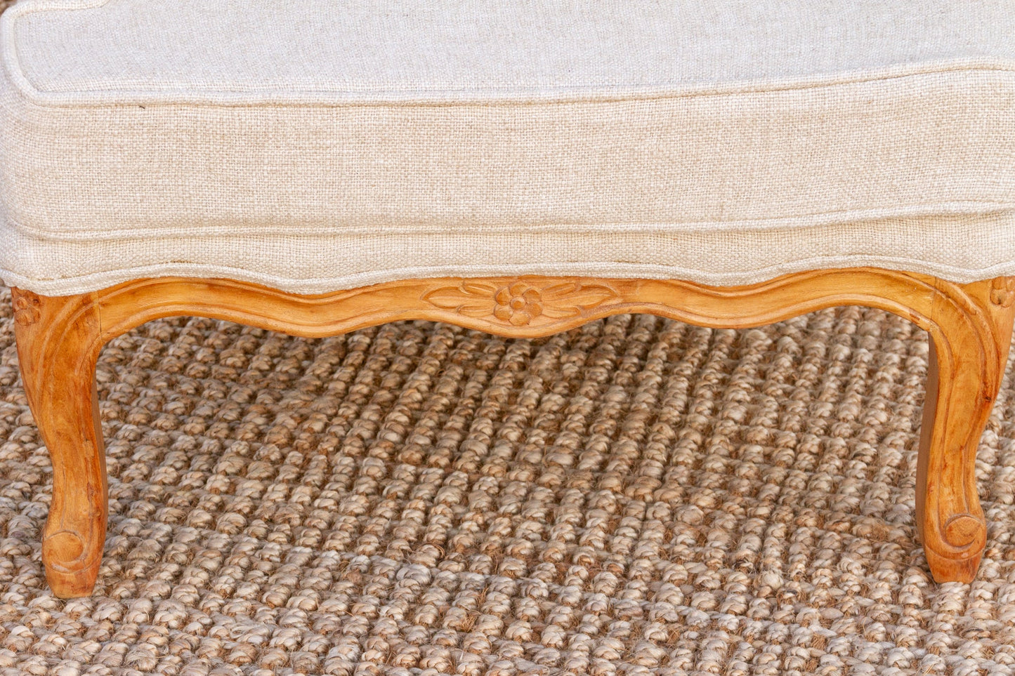 Pair of French Linen Upholstered Arm Chairs-tbgypsysoul