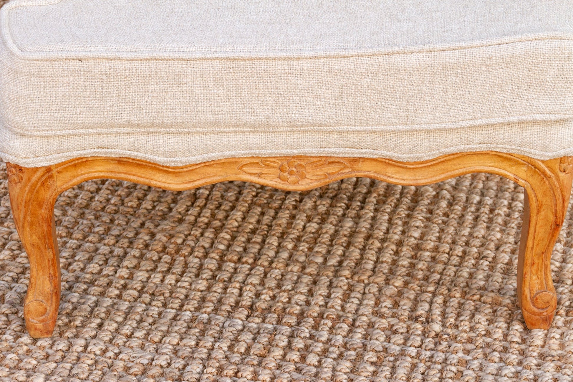 Pair of French Linen Upholstered Arm Chairs-tbgypsysoul