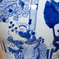Pair of Vintage Blue & White Porcelain Jars-Decorative Chinoiserie Jars-tbgypsysoul