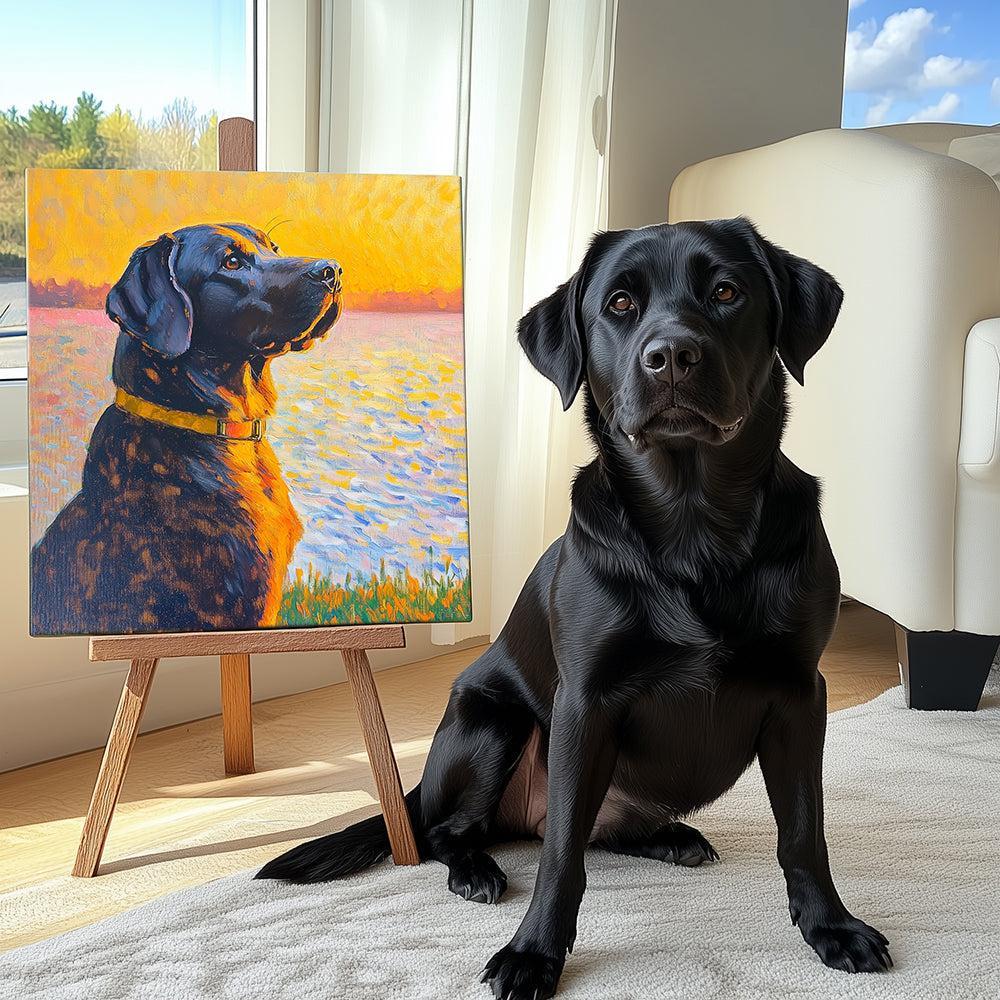 Palette Tails - Custom Pet Monet Texture Portrait-Custom Art-tbgypsysoul