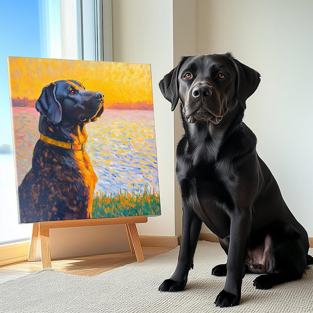 Palette Tails - Custom Pet Monet Texture Portrait-Custom Art-tbgypsysoul