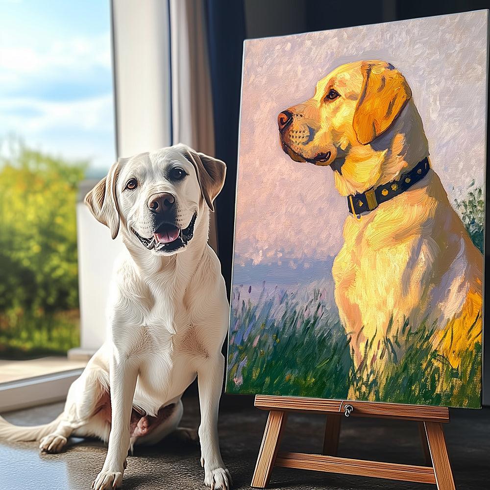 Palette Tails - Custom Pet Monet Texture Portrait-Custom Art-tbgypsysoul