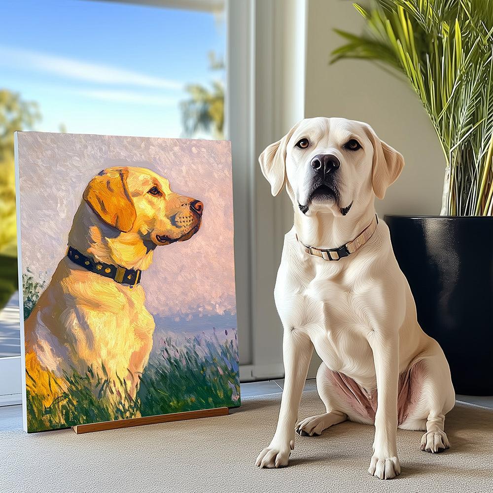 Palette Tails - Custom Pet Monet Texture Portrait-Custom Art-tbgypsysoul