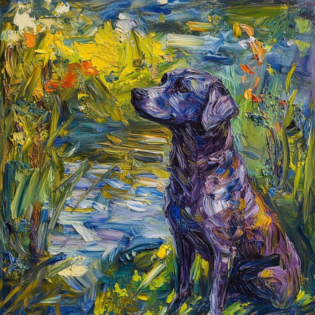 Palette Tails - Custom Pet Monet Texture Portrait-Custom Art-tbgypsysoul