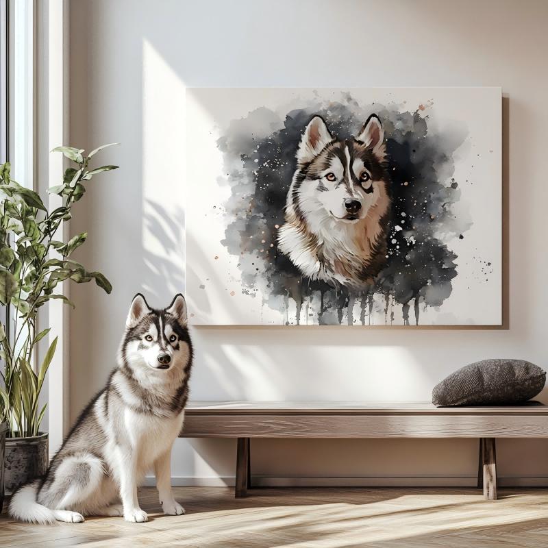 Palette Tails - Custom Watercolor Style Texture Portrait-Custom Art-tbgypsysoul