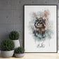 Palette Tails - Custom Watercolor Style Texture Portrait-Custom Art-tbgypsysoul