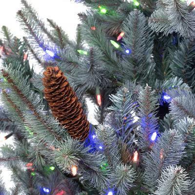 Park Hill Blue Spruce Christmas Tree, 7.5' Clear and Multi Lights-Christmas Tree-tbgypsysoul