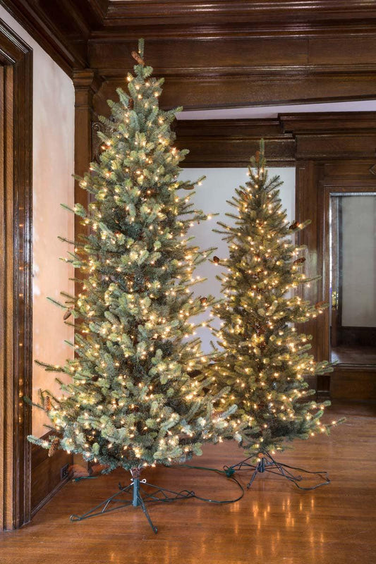 Park Hill Blue Spruce, Slim Christmas Tree, 7.5'-Christmas Tree-tbgypsysoul